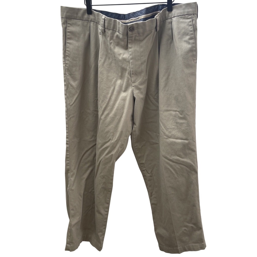 Dockers Pants Men's 42x30 Brown Straight‎ Fit Flex Comfort Khakis Pockets Casual